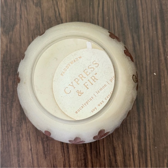 PADDYWAX Cypress & Fir - 14 oz white Glass with copper metallic branch Etching - Picture 10 of 13